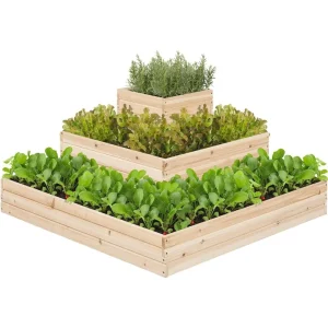 Tier Wooden Raised Garden Bed