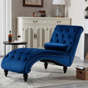 Velvet Chair Lounge Indoor,Button-Tufted Upholstered Chair