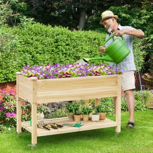 Raised Garden Bed on Wheels