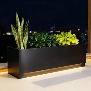 47x16 LED Metal Planter Box
